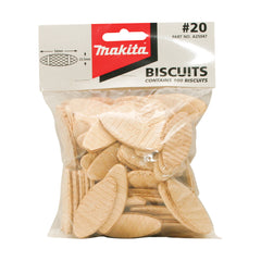 Makita Biscuit / Joiner Biscuit No.20 - 56mm X 23.5mm - 100Pcs | A25047