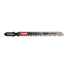Alpha - 100mm Jigsaw Blade 6 TPI High Speed Cut Cv (x5)
