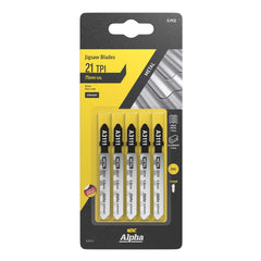 Alpha - 75mm Jigsaw Blade 21 TPI HSS (x5)