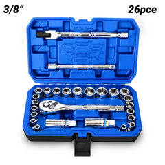 SP Tools - 888 Series 3/8" Dr Socket Set - 6pt - Metric/SAE - 26pc | T820222