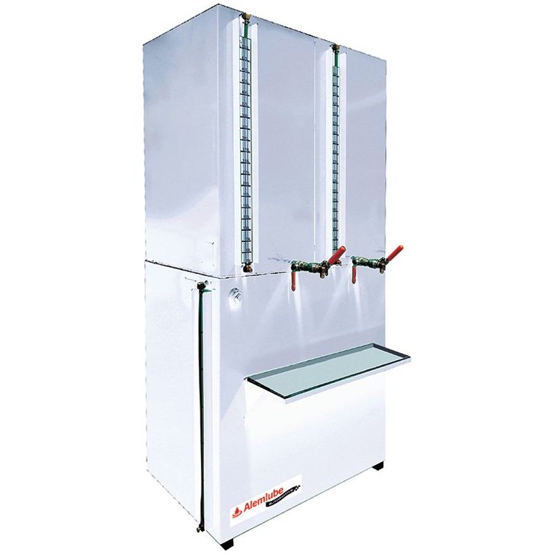 Alemlube - Over/Under Oil Tank With 2 X 500L New Oil & 1,000L Waste Oil & Ican 5L Containers | AA1000N-2C-1000W-1C