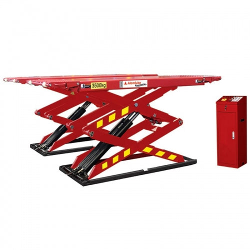 Alemlube - Automotive 3.5T Scissor Lift – 240V | AA35S-240V