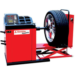 Alemlube - Automotive Commercial Vehicle Wheel Balancer With Central Processing Microcomputer And Pneumatic Tyre Lifting Platform | AA850