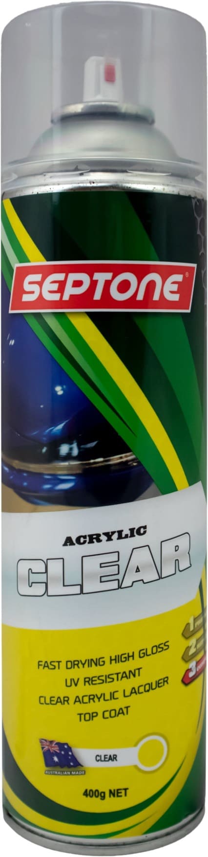 Septone - Acrylic Paint Topcoat Clear Aerosol 400g | AAAC400