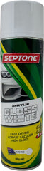 Septone - Acrylic Paint Gloss White Aerosol 400g | AAGW400