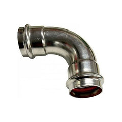 Alemlube - Alemlube Automotive Premium 304L Stainless Steel 1" Bspf X 28mm 90D Elbow | AAP-105-28xRp1