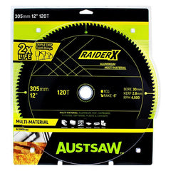 AustsawRaiderX Aluminium Multi Material Blade | 305mm x 30 x 120T