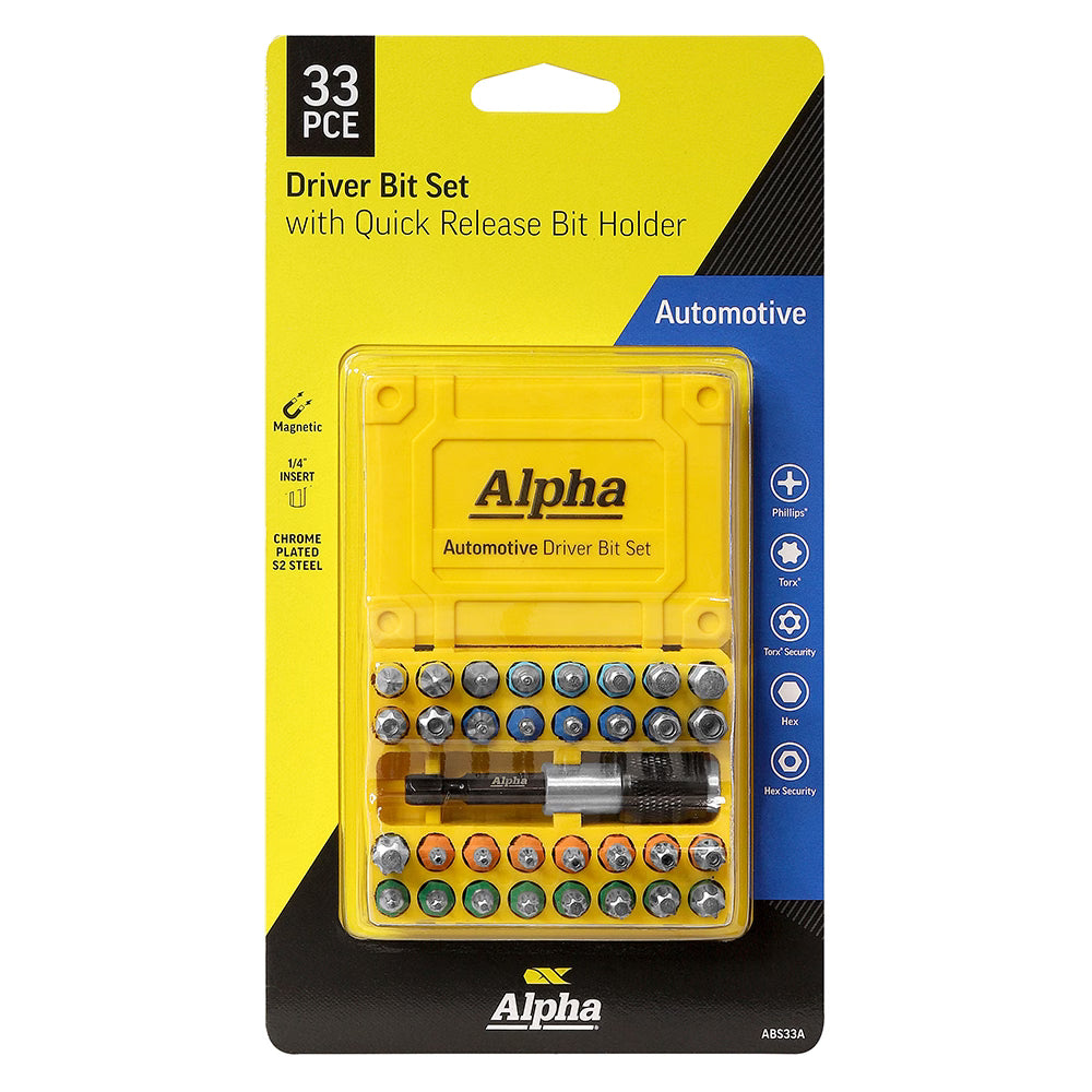 Alpha - 33 Pc Insert Bit Set Automotive