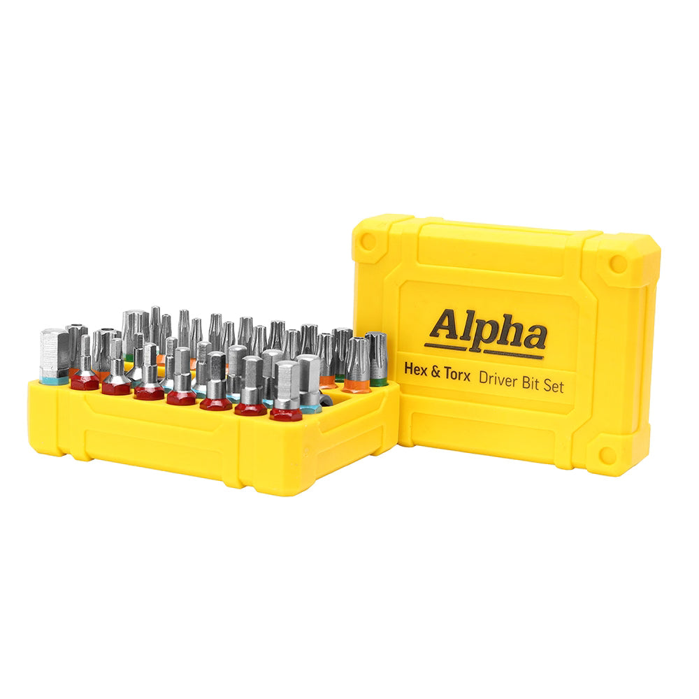 Alpha - 33 Pc Insert Bit Set Hex and Torx