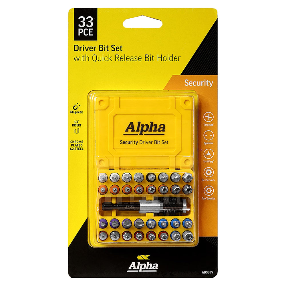 Alpha - 33 Pc Insert Bit Set Security