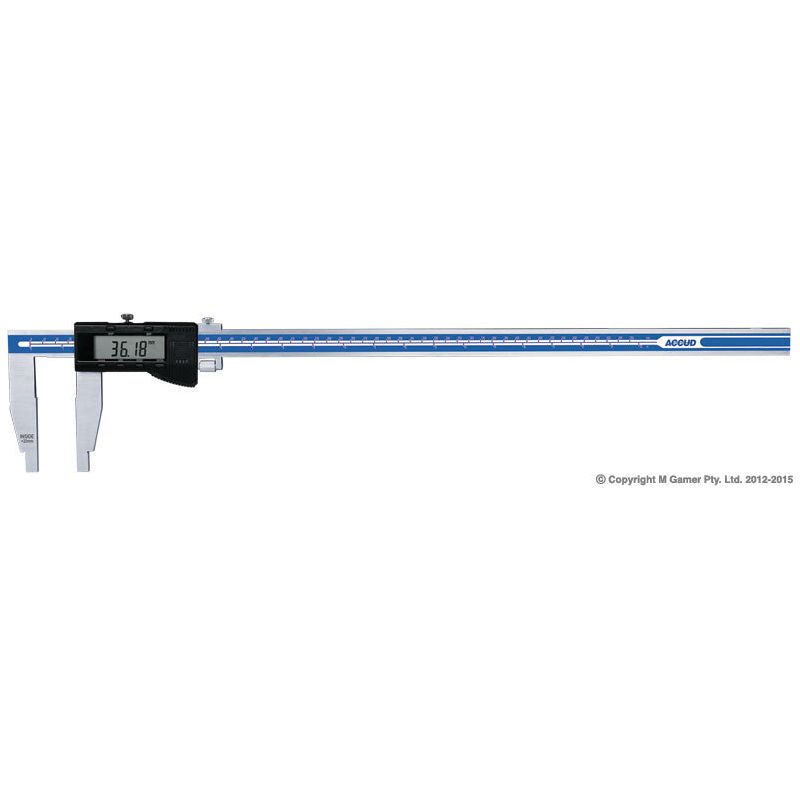 Accud - 0-500mm/0-20" Digital Caliper, Jaw Length 100Mm | AC-118-020-11