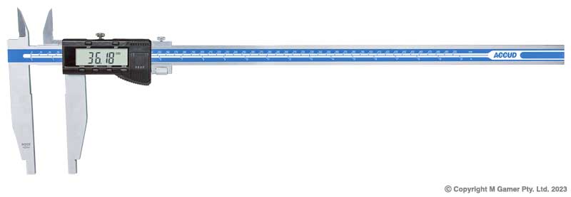 Accud - 0-1000mm/0-40" Digital Caliper, Jaw Length 200mm | AC-119-040-12