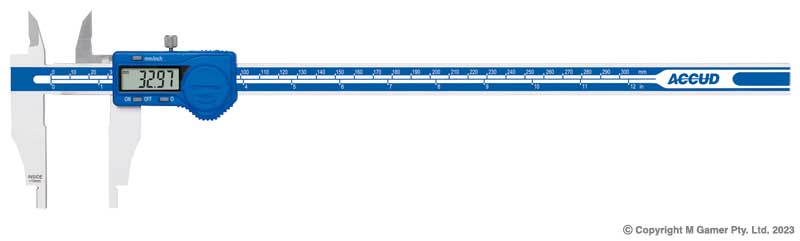Accud - 0-1500mm/0-60" Digital Caliper, Jaw Length 150Mm | AC-119-060-11