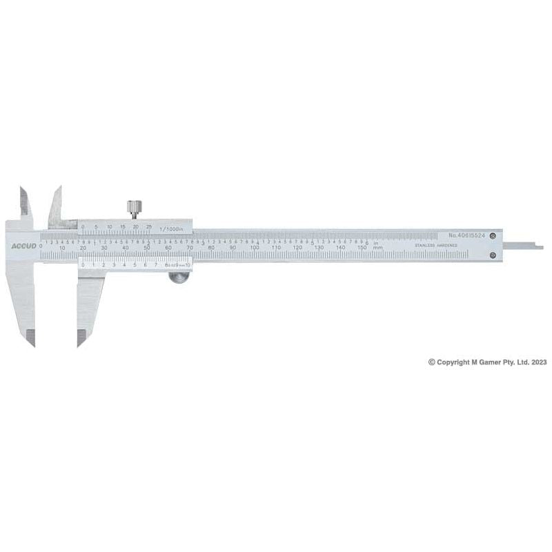 Accud - 0-150mm/0-6" Vernier Caliper | AC-120-006-12