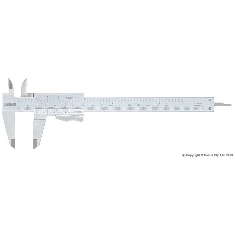 Accud - 0-150mm/0-6" Vernier Caliper | AC-124-006-14