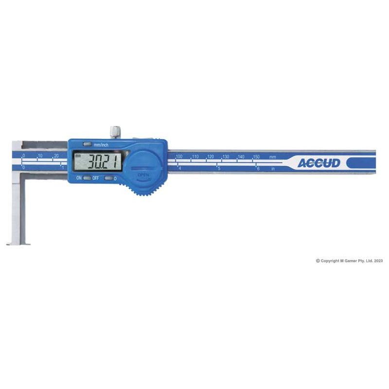 Accud - 10-150mm/0.39-6" Digital Inside Groove Caliper | AC-132-006-21