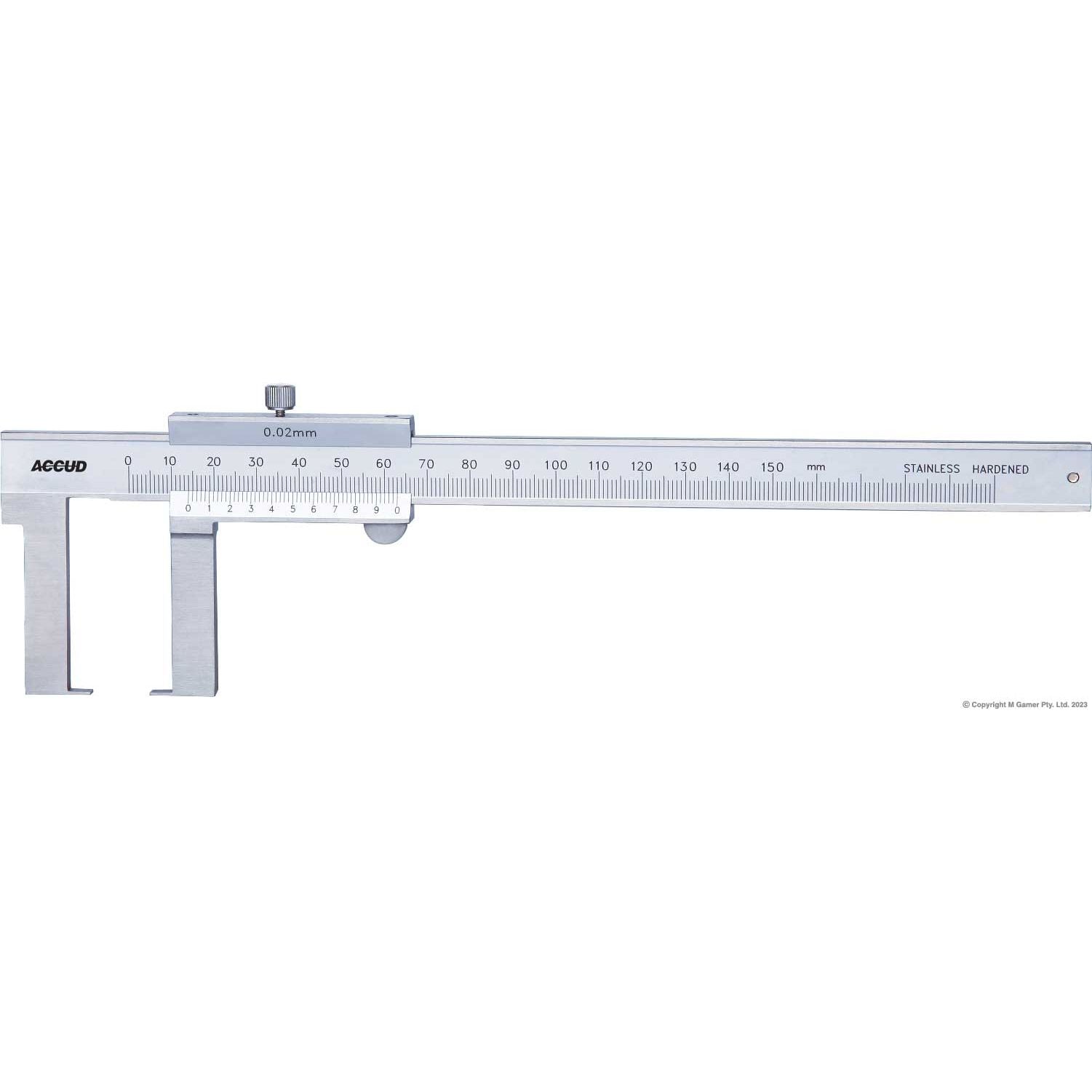 Accud - 0-150mm Outside Neck Vernier Caliper | AC-143-006-11