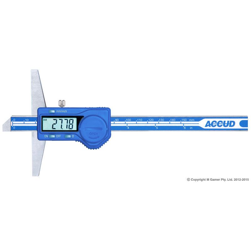 Accud - 0-200mm Digital Depth Caliper | AC-171-008-11