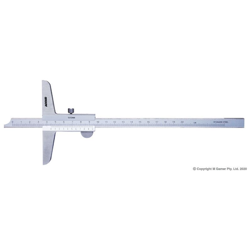 Accud - 0-200mm Vernier Depth Caliper | AC-177-008-11