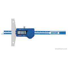 Accud - 0-150mm/0-6" Digital Depth Caliper With Holes | AC-191-006-11