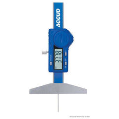 Accud - 0-30mm/0-1.2" Mini Digital Depth Gage With Round Bar | AC-194-001-11