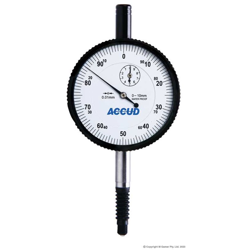 Accud - 10mm Waterproof Dial Indicator (Lug Back) | AC-231-010-11