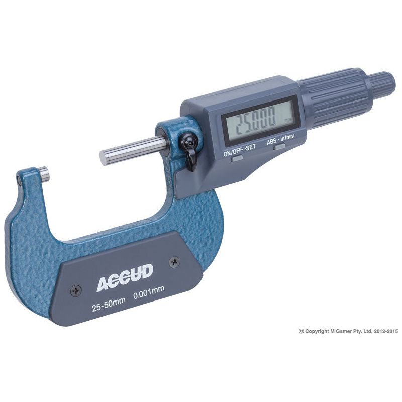 Accud - 25-50mm Digital Outside Micrometer | AC-312-002-02