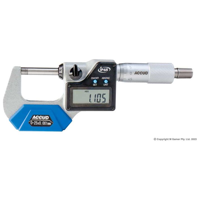 Accud - 125-150mm/5-6" Metric Digital Outside Micrometer (Ip65) | AC-313-006-01