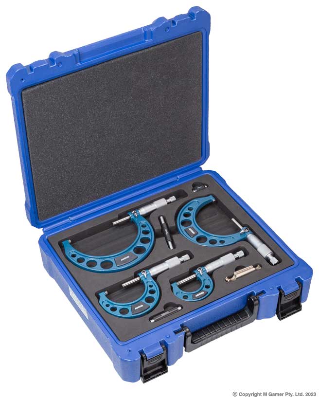 Accud - 0-4" Outside Micrometer Set | AC-324-004-04