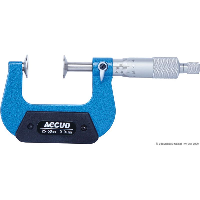 Accud - 25-50mm Disk Micrometer | AC-342-002-02