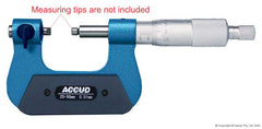 Accud - 0-25mm Screw thread micrometer, without measuring tips | AC-343-001-02