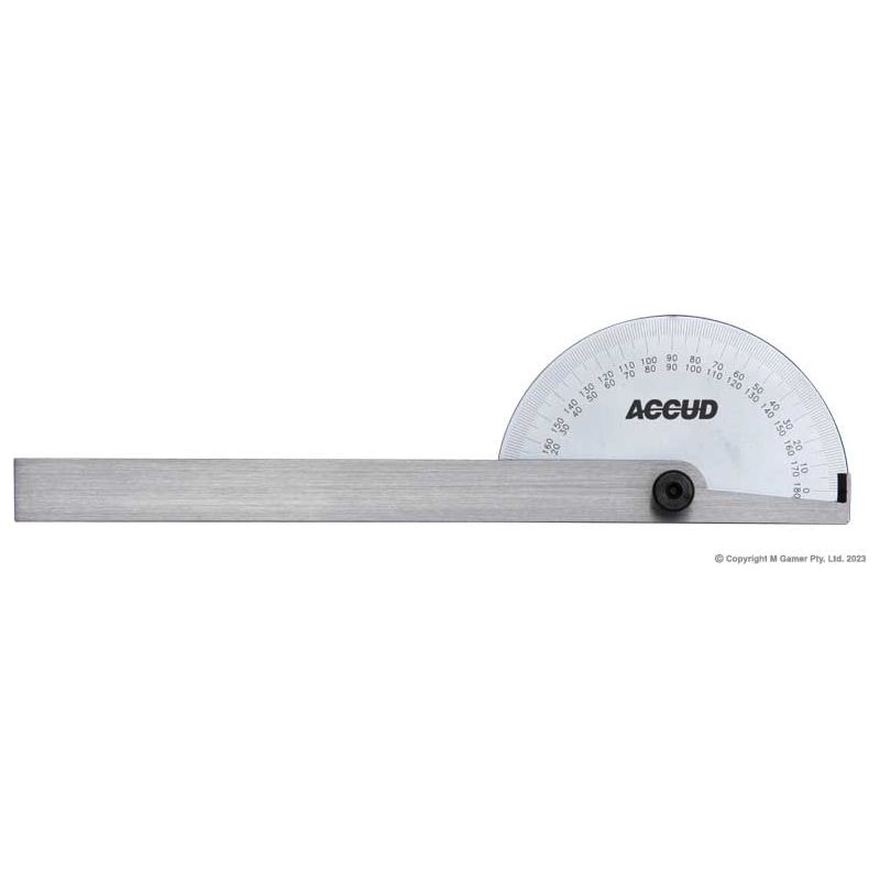 Accud - 0-180° Protractor, 85X150mm | AC-811-180-01