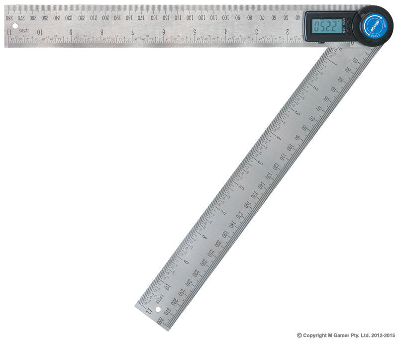 Accud - 0-360°/300mm Digital Protractor | AC-821-012-01