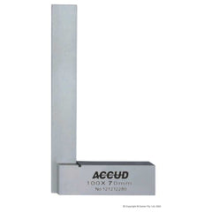 Accud - 150x100mm 90° Flat Edge Square With Wide Base, Din875 Grade 0 | AC-843-006-10