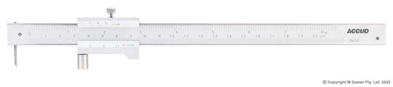 Accud - 0-200mm/0-8" Scribing Vernier Gauge | AC-900-008-11