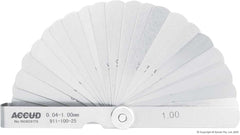Accud - 0.04-1.00mm Feeler Gauge, Length 75Mm | AC-911-100-25