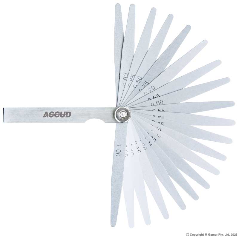 Accud - 0.03 - 0.50mm Feeler Gauge, Length 100Mm | AC-912-050-13