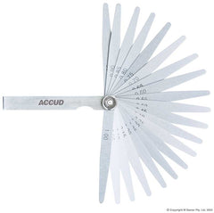 Accud - 0.03 - 0.50mm Feeler Gauge, Length 100Mm | AC-912-050-13