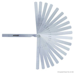Accud - 0.02-1mm Long Feeler Gauge, Length 150Mm | AC-913-100-17