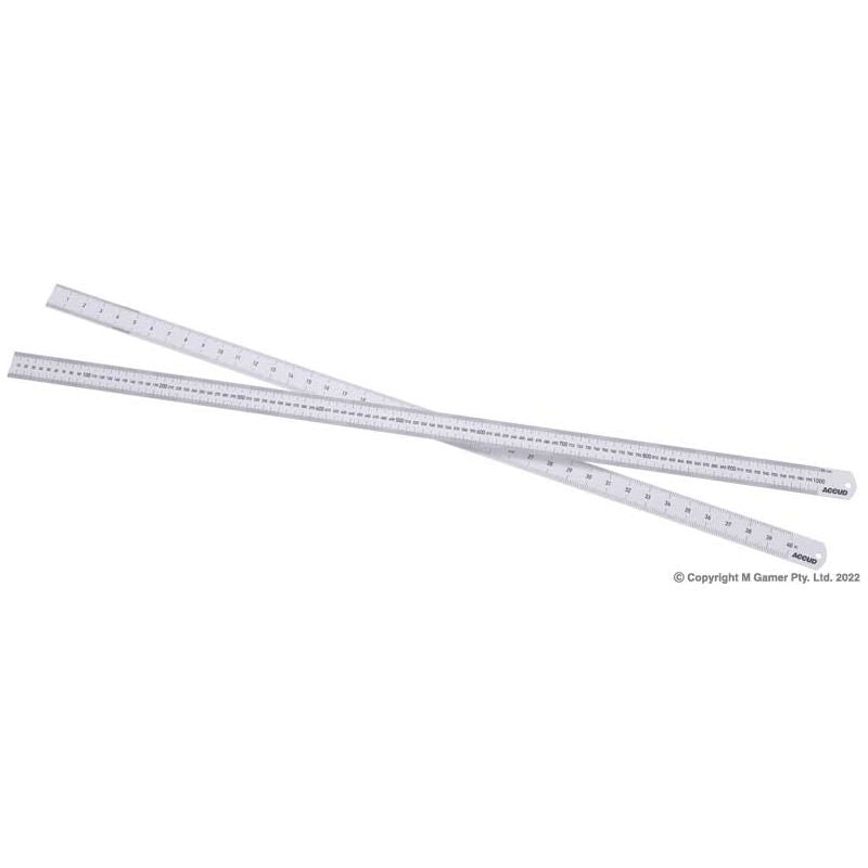 Accud - 1000mm Stainless Dual Scale Ruler | AC-990-040-11