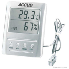 Accud - Digital Hygrometer & Clock | AC-HTC-70
