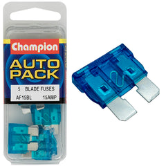 Champion - Fuses - Blade - AF - 15Amp - Blue | AF15BL