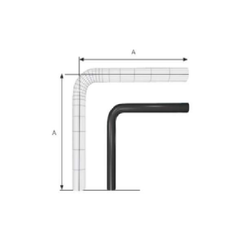 Hardie Hose - 90 Degree Hose Bend 19.05mm x 190mm | AH-WH90-19