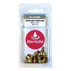 Alemlube - 10M X 1 90° Grease Nipple, 10 Pack | ALA204