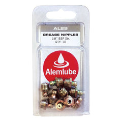 Alemlube - 1/8" Bsp 90° Grease Nipple, 10 Pack | ALA44