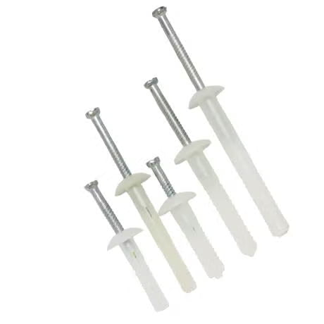Alco - NYLON NAIL ANCHORS MUSHROOM HEAD 5x25mm PK 50 | ALCFTIM525