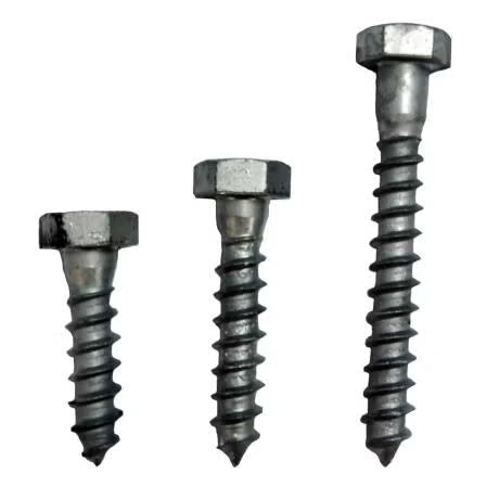 Alco - HEX HEAD COACH SCREW GALV 10mm x 75mm PK 15 | ALCGSHC1075