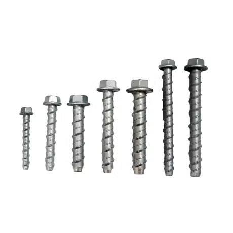 Alco - HEX SCREW BOLT ANCHORS MECH GAL 10mm x60 PK 10 | ALCHSBA1060