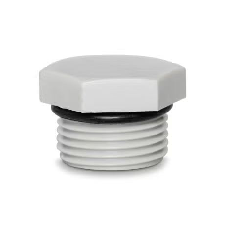 Alco - 20mm HEX NYLON BLIND PLUG LIGHT GREY | ALCJBW-20P