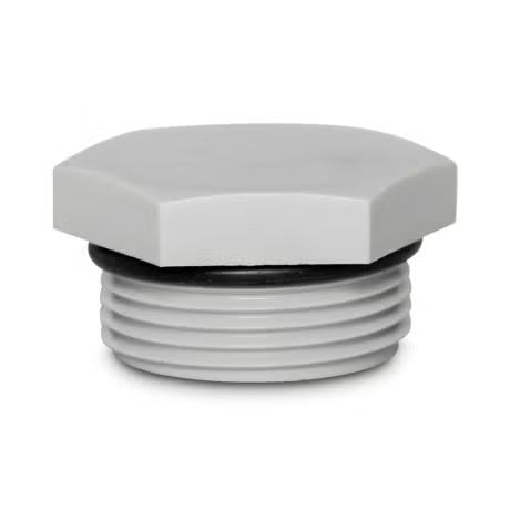 Alco - 25mm HEX NYLON BLIND PLUG LIGHT GREY | ALCJBW-25P